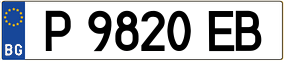 Trailer License Plate